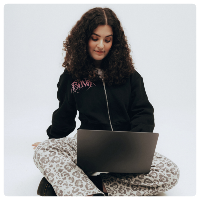 creator setting up their merch shop